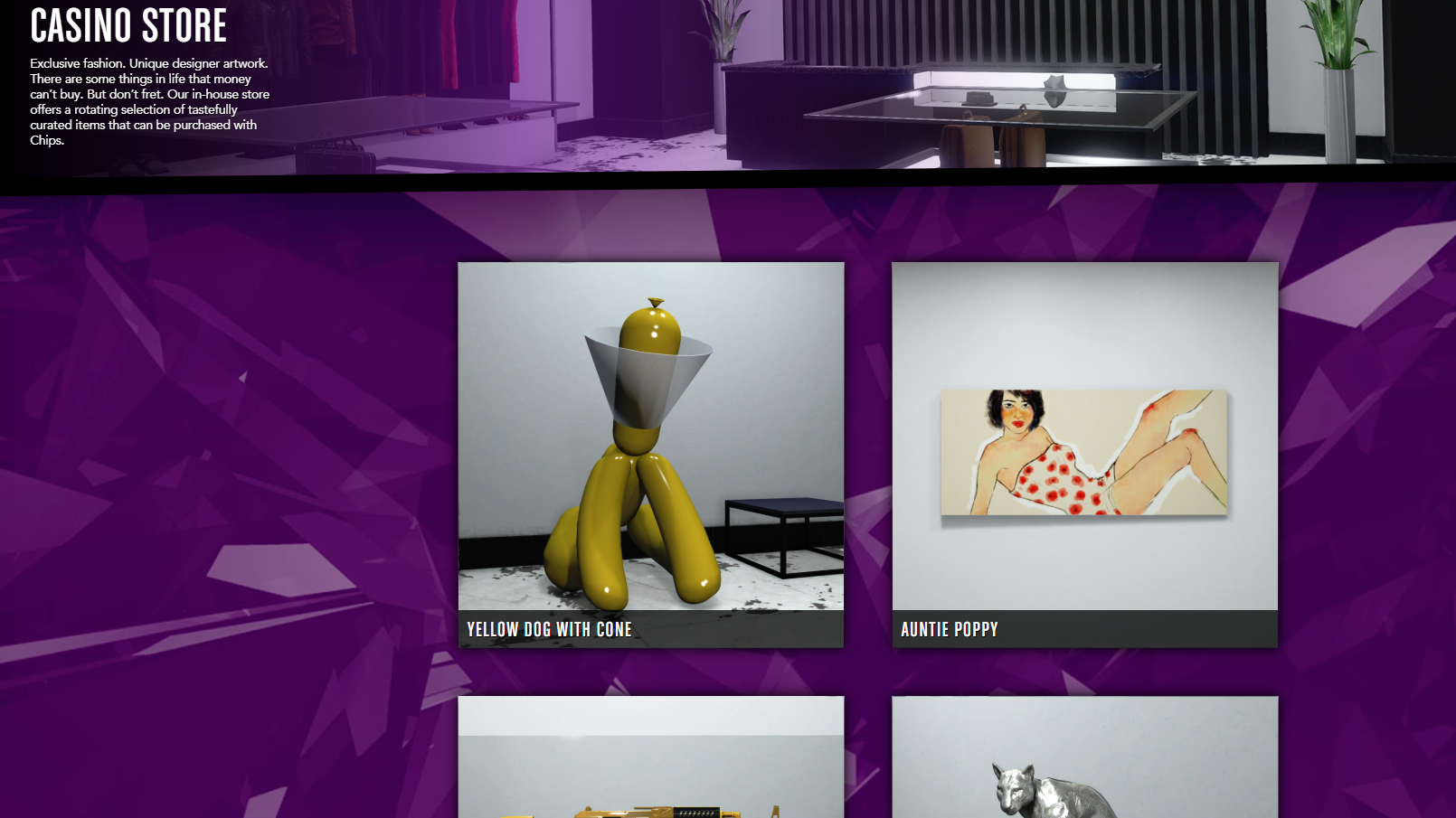 Illustration for article titled Finally, You Can Purchase The "Yellow Dog With Cone" Statue In GTA Online